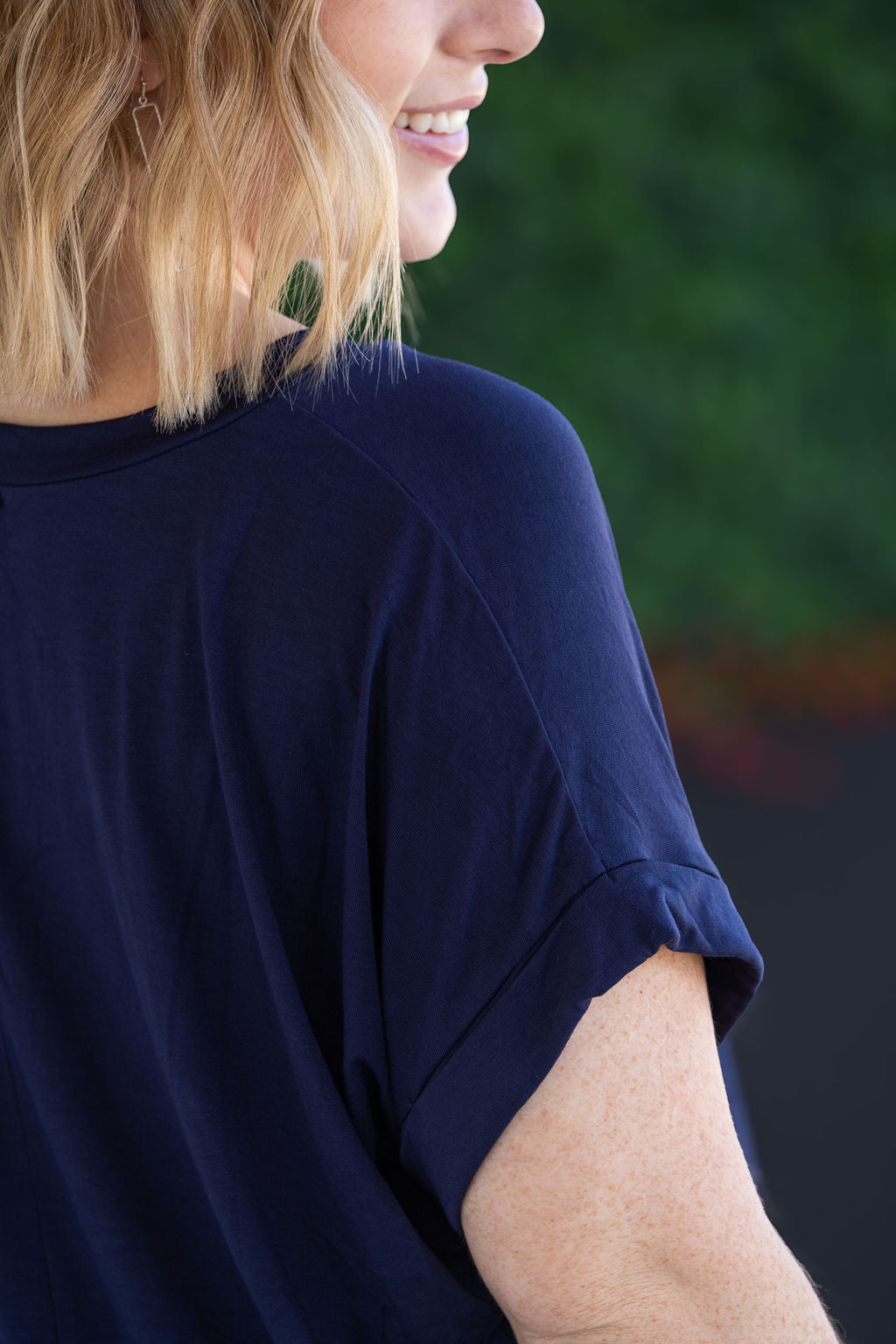 Michelle Mae Sierra Pocket Top - Navy