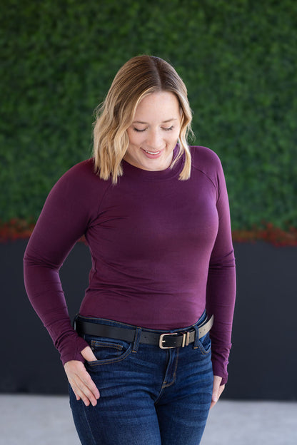 Michelle Mae Blair Long Sleeve Top - Plum