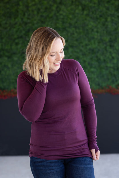 Michelle Mae Blair Long Sleeve Top - Plum