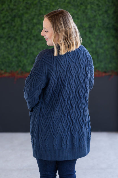 Michelle Mae Brooks Button Sweater Cardigan - Navy