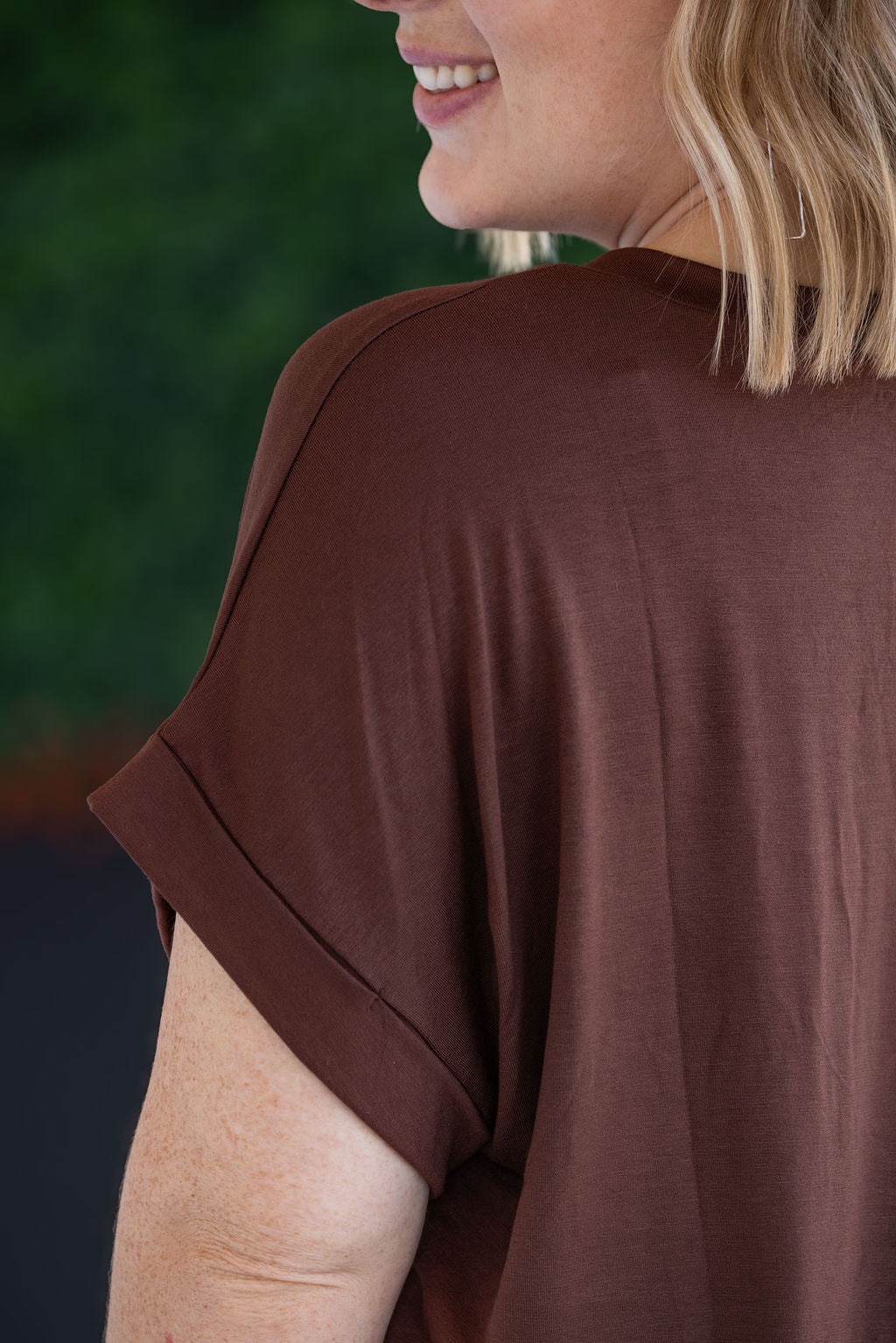 Michelle Mae Sierra Pocket Top - Brown