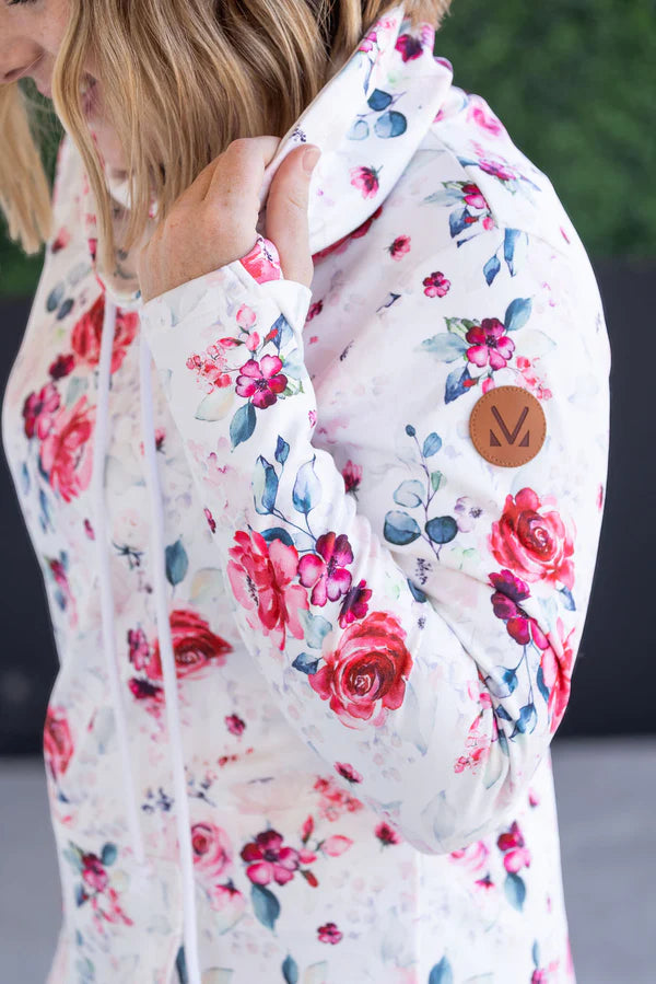 Michelle Mae Soft Funnel Neck - Pink Bloom