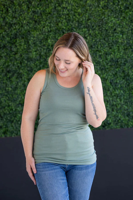 Pre-Order Michelle Mae Ava Tank - Sage