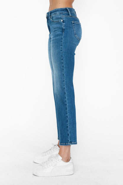 Purrfectly Polished Mid Rise Ankle Jeans