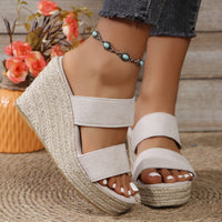 PREORDER - Do it with passion Open Toe Wedge Sandals