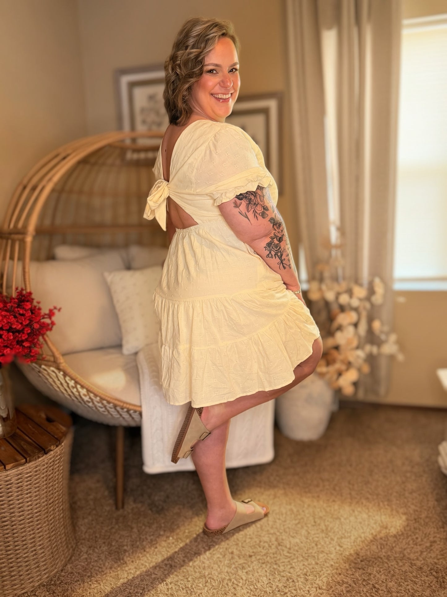 Cute Situation Square Neck Dress