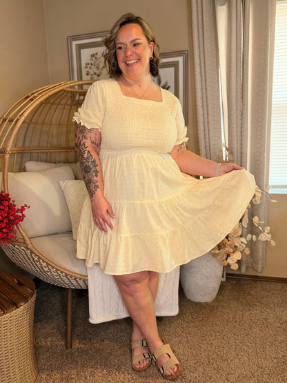 Cute Situation Square Neck Dress