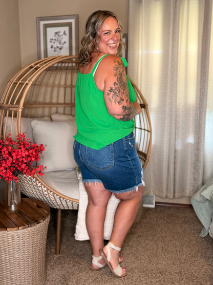 A Little Closer Shoulder Tied Tank Top