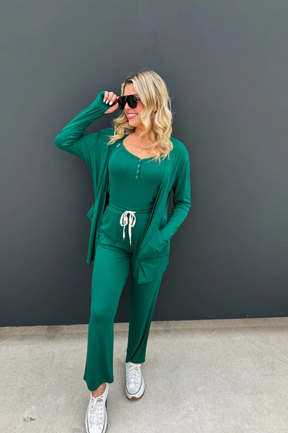 PREORDER- SOFT LANDING ROMPER & CARDIGAN SET