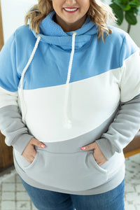 Michelle Mae Lizzie Women's Hoodie | Detroit Blue, White, Grey