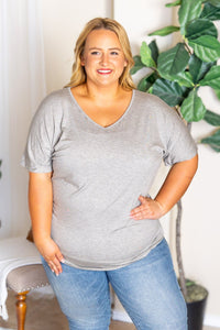 Michelle Mae Chloe Cozy Tee - Grey