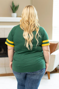 Michelle Mae Kylie Tee - Green Bay Green and Yellow