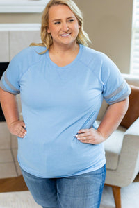 Michelle Mae Kylie Tee - Detroit Blue and Grey