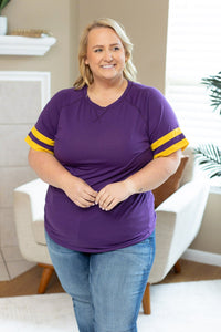 Michelle Mae Kylie Tee - Minnesota Purple and Yellow