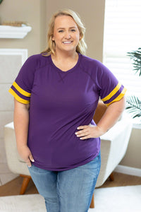 Michelle Mae Kylie Tee - Minnesota Purple and Yellow