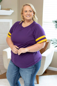 Michelle Mae Kylie Tee - Minnesota Purple and Yellow