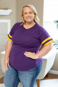 Michelle Mae Kylie Tee - Minnesota Purple and Yellow