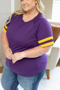 Michelle Mae Kylie Tee - Minnesota Purple and Yellow