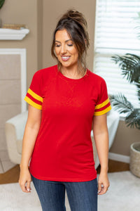 Michelle Mae Kylie Tee - Kansas City Red and Yellow