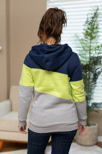 Michelle Mae Lizzie Women's Hoodie | Seattle Navy, Lime, Grey