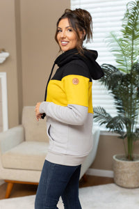 Michelle Mae Lizzie Women's Hoodie | Pittsburgh Black, Yellow, Grey