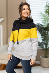 Michelle Mae Lizzie Women's Hoodie | Pittsburgh Black, Yellow, Grey