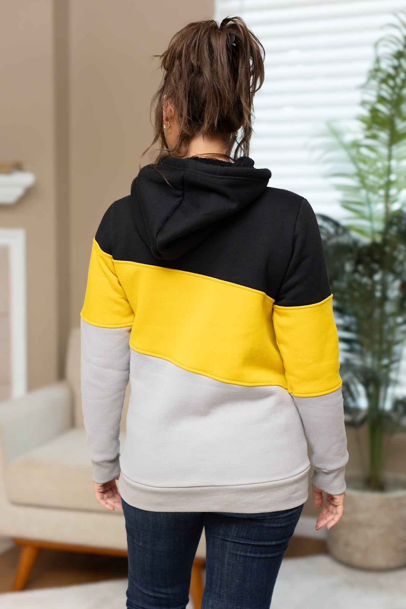 Michelle Mae Lizzie Women's Hoodie | Pittsburgh Black, Yellow, Grey