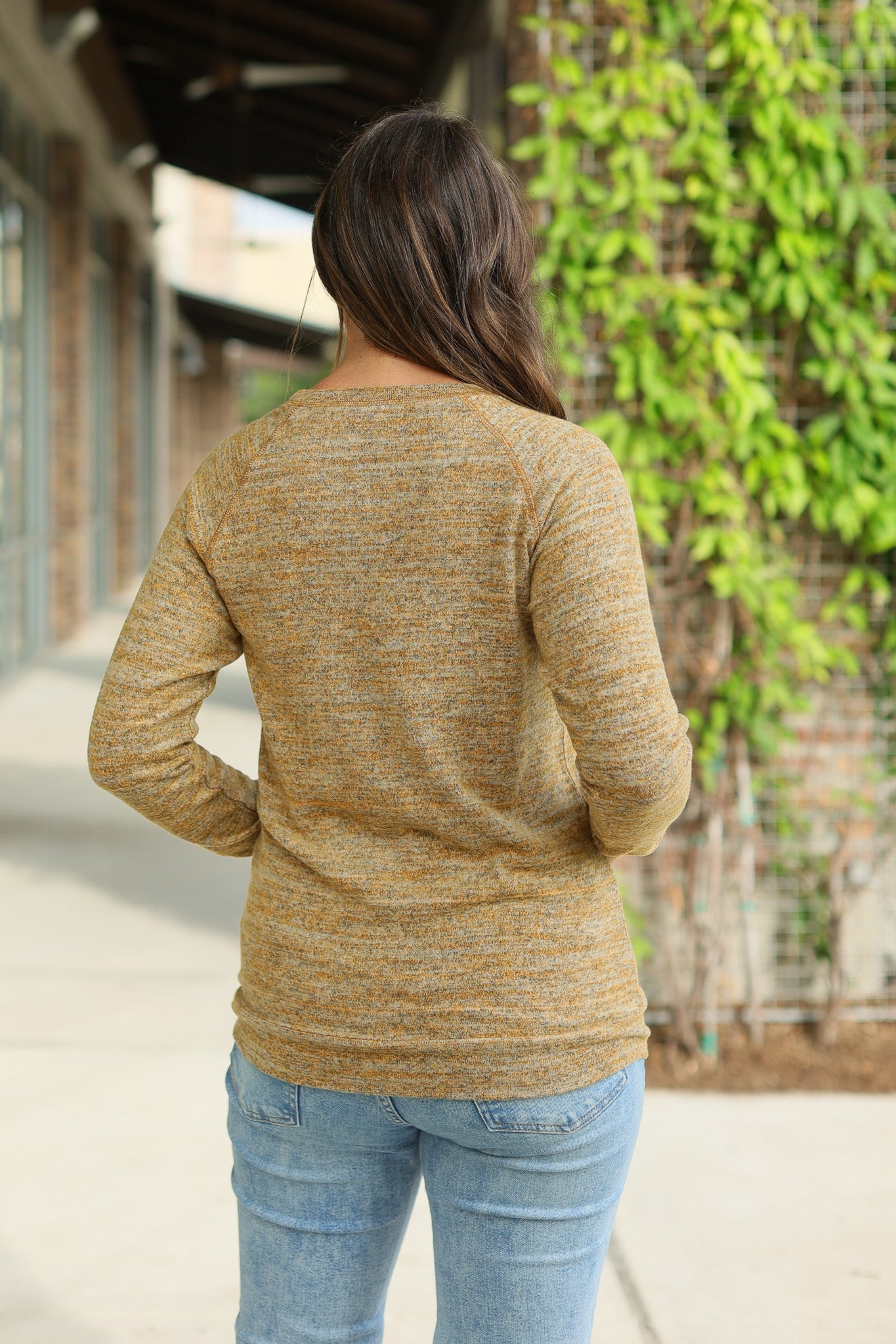 Michelle Mae Hannah Pocket Pullover - Mustard