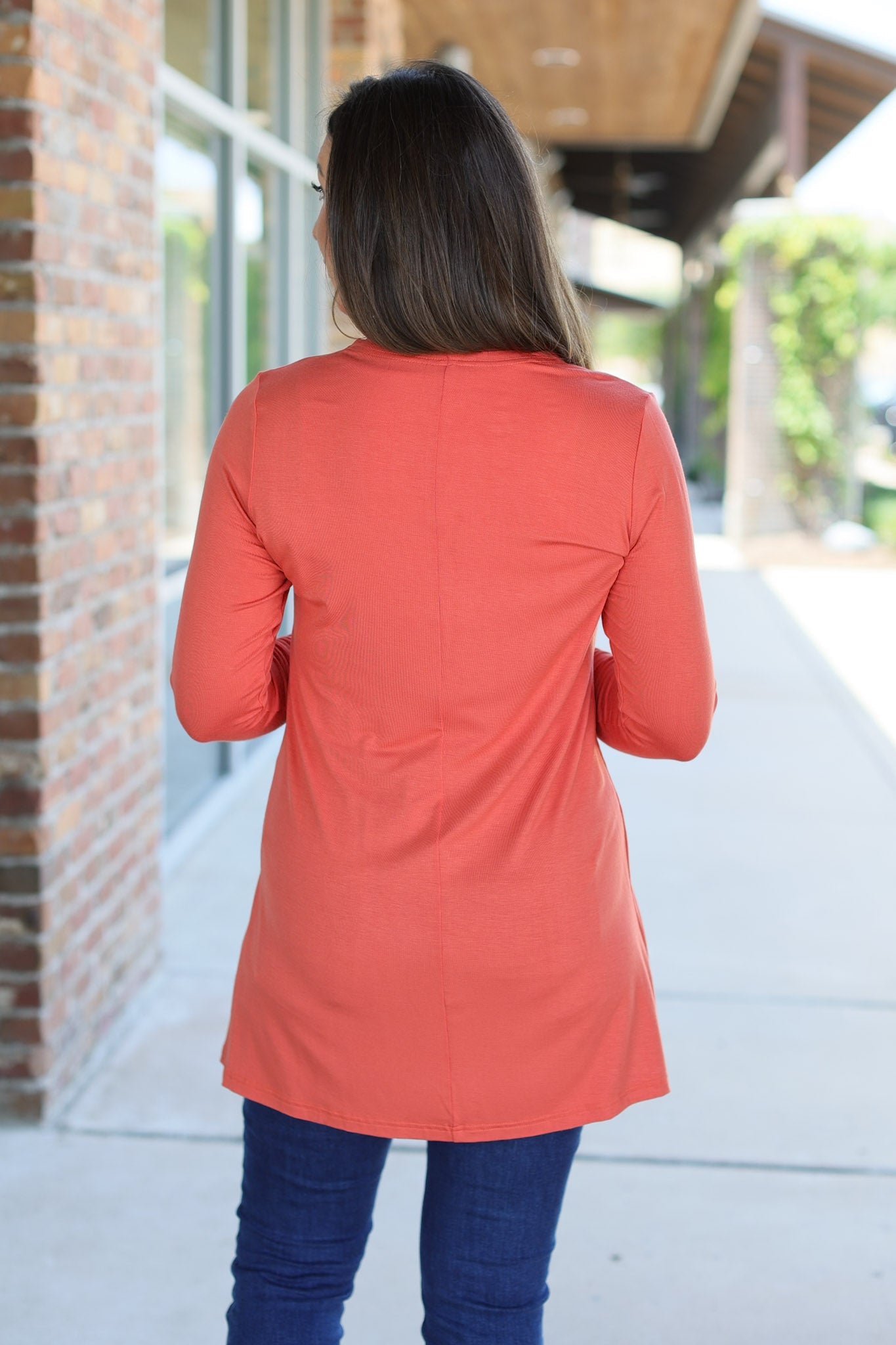 Michelle Mae Classic Cardigan - Pumpkin