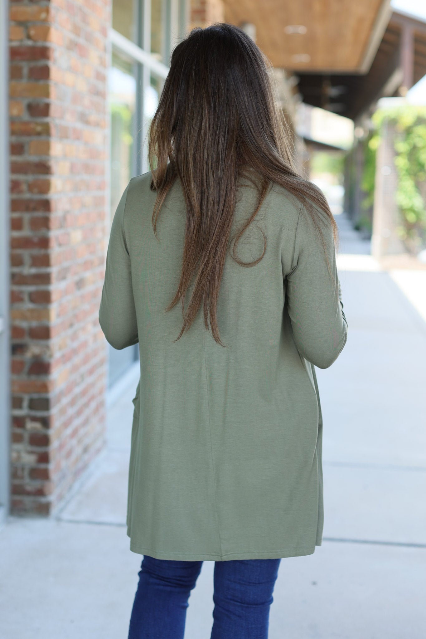 Michelle Mae Classic Cardigan - Olive