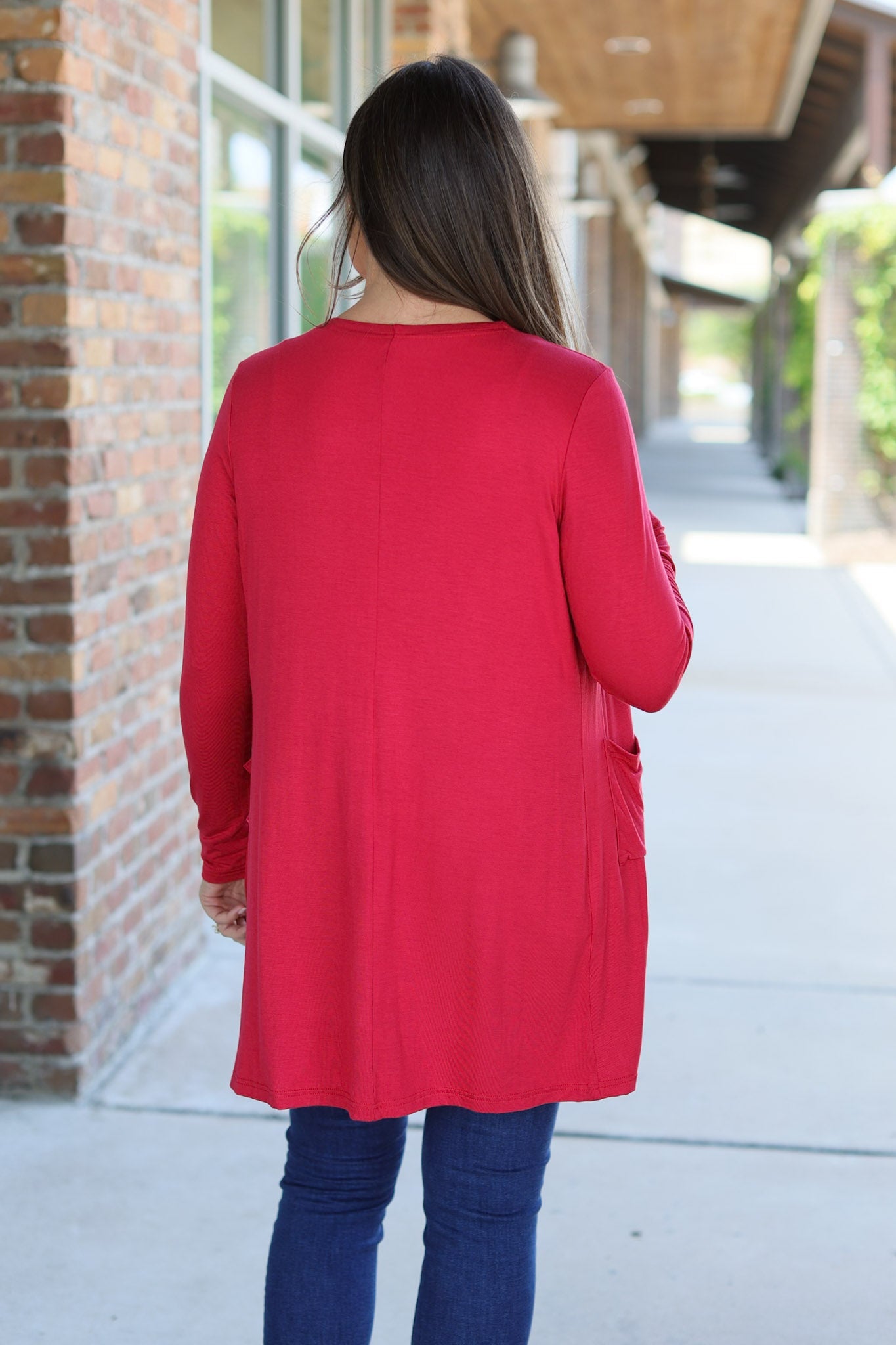 Michelle Mae Classic Cardigan - Red