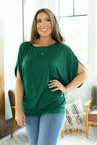 Michelle Mae Darcy Dolman Top - Forest Green