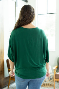 Michelle Mae Darcy Dolman Top - Forest Green