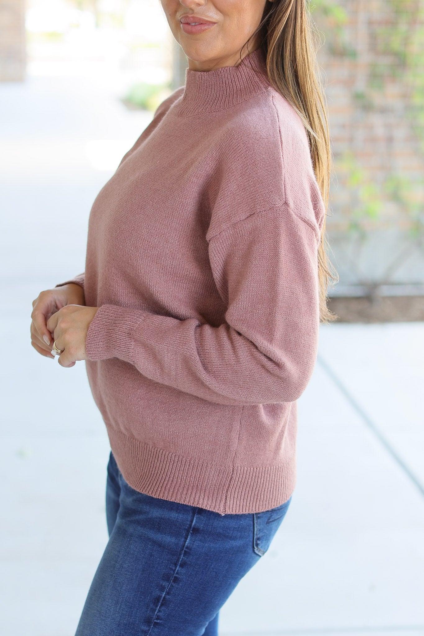 Michelle Mae Molly Sweater - Mauve