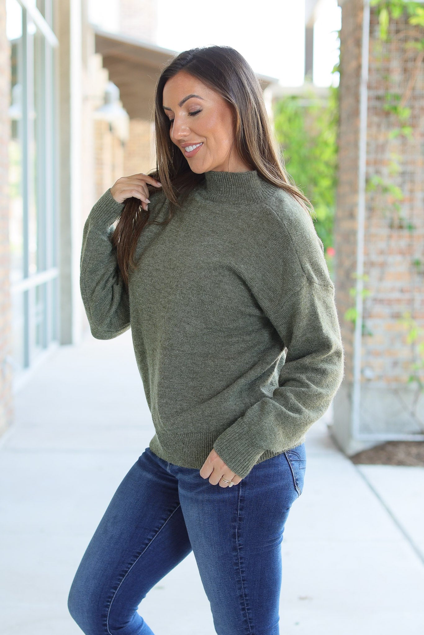 Michelle Mae Molly Sweater - Olive