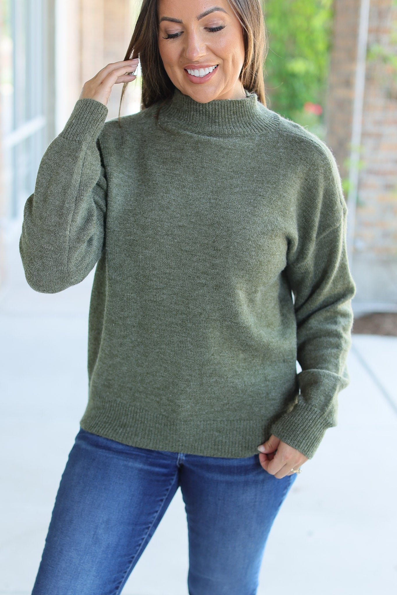 Michelle Mae Molly Sweater - Olive