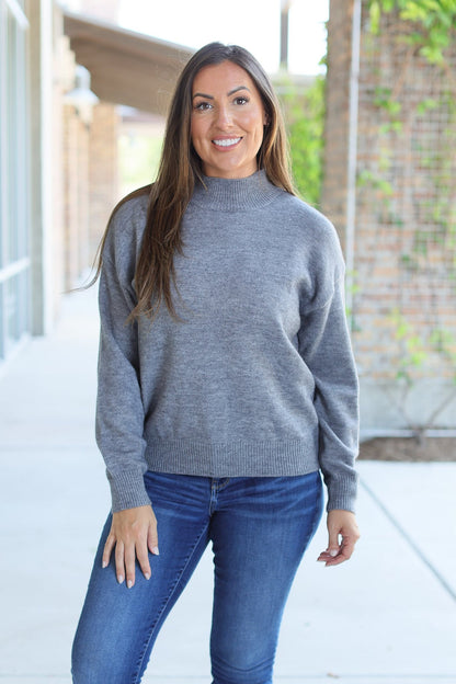 Michelle Mae Molly Sweater - Grey