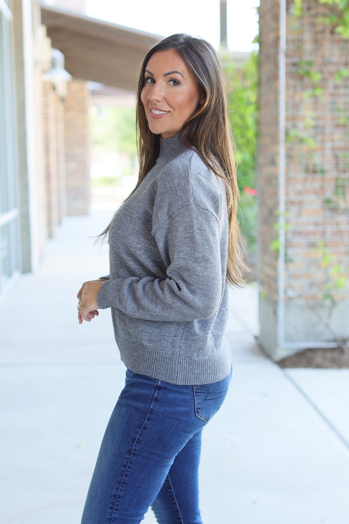 Michelle Mae Molly Sweater - Grey