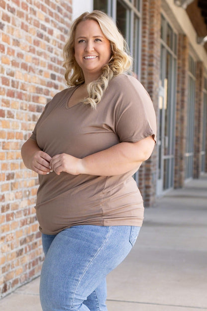 Michelle Mae Chloe Cozy Tee - Mocha