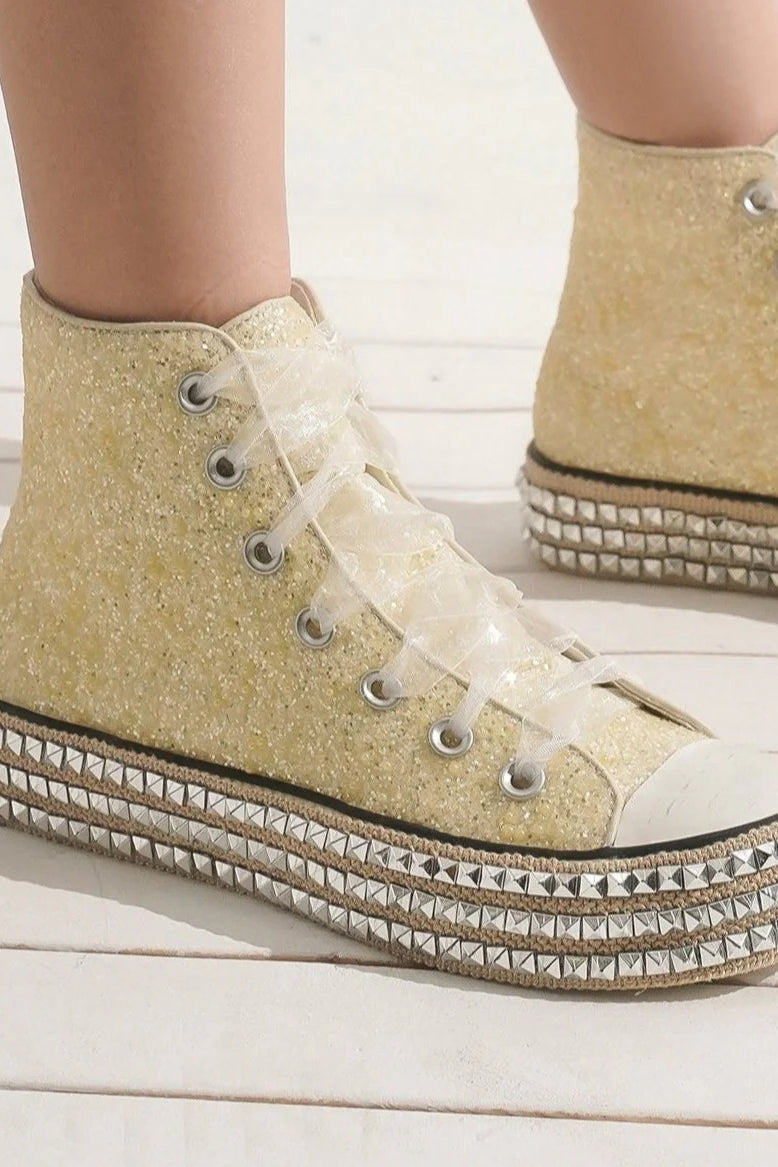 Sparkle Strut Platform Sneakers