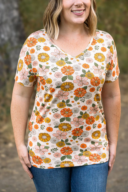 Michelle Mae Chloe Cozy Tee - Fall Boho Floral