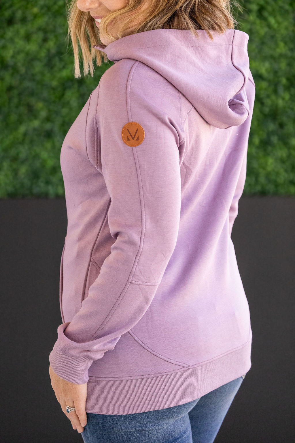 Michelle Mae Scuba HalfZip Hoodie - Lavender