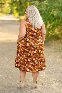 Michelle Mae Bailey Dress - Brown Fall Floral