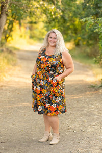 Michelle Mae Sadie Dress - Fall Floral Mix