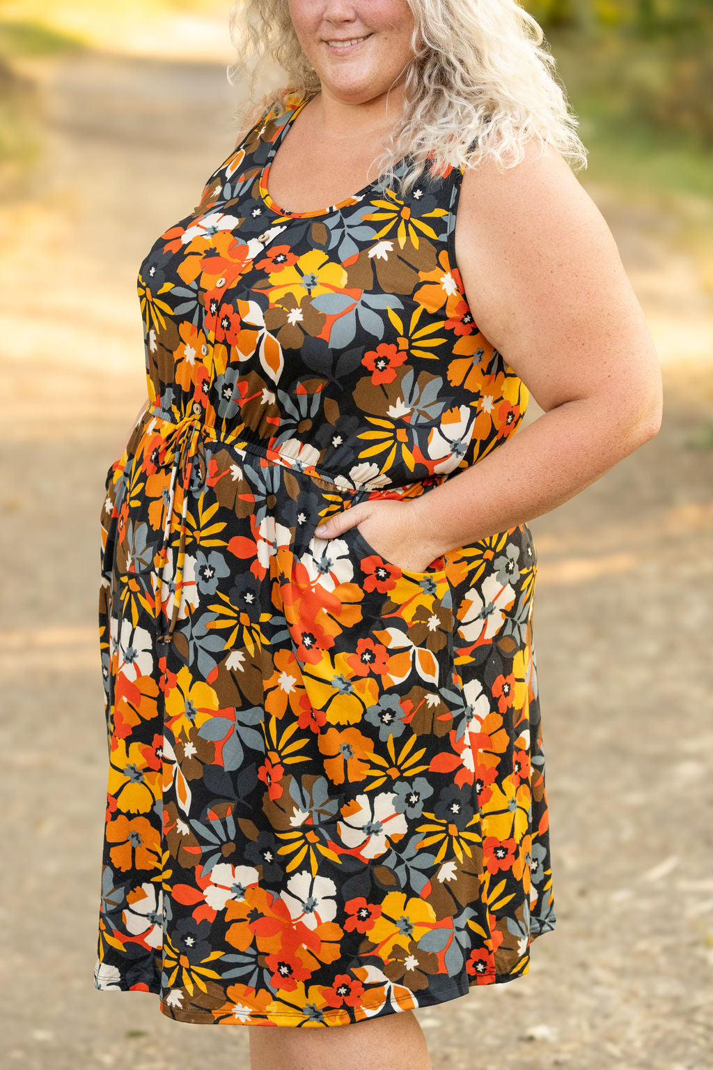 Michelle Mae Sadie Dress - Fall Floral Mix