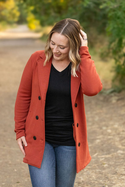 Michelle Mae Scarlett Sweater Jacket - Pumpkin