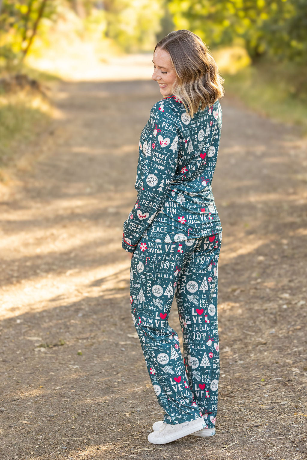 Michelle Mae Evergreen Christmas Pajama Set