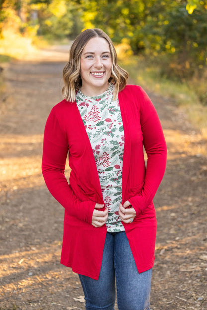 Michelle Mae Blair Long Sleeve Top - Holiday Berry