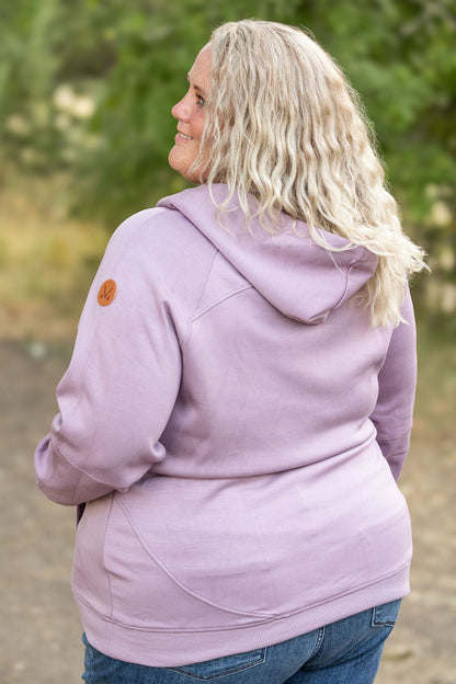 Michelle Mae Scuba HalfZip Hoodie - Lavender