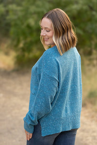 Michelle Mae Confetti Sweater - Blue